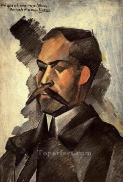  portrait - Portrait Manuel Pollares 1909 Pablo Picasso
